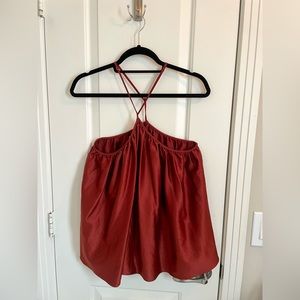Burnt Orange Urban Outfitters Silky Tank